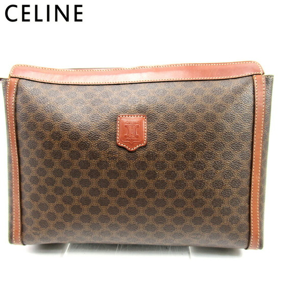 Celine Macadam bag clutch leather brown - Picture 1 of 6